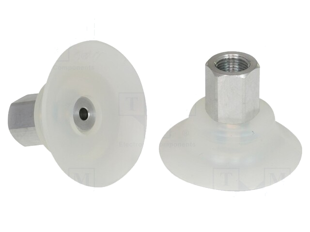 Zuignap; 40mm; G1/8-IG; Shorehardheid: 55; 3,8cm3; 57,7N; PFYN Zuignap; 40mm; G1/8-IG; Shorehardheid: 55; 3,8cm3; 57,7N; PFYN